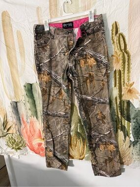 Realtree Camo Shorts with Pink Waistband